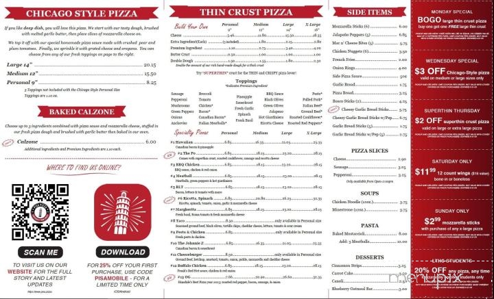 Pisa Pizza - Countryside, IL menu_pic