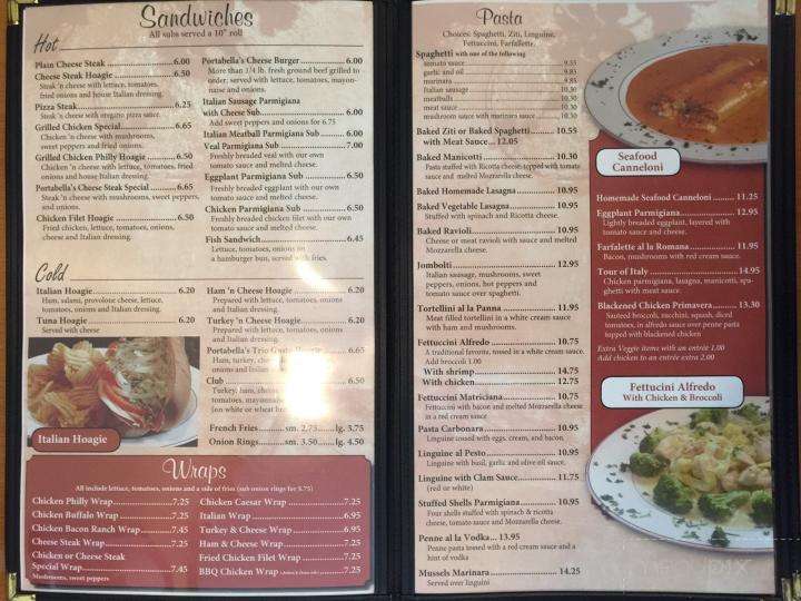 Portabella Ristorante - Richmond, VA menu_pic
