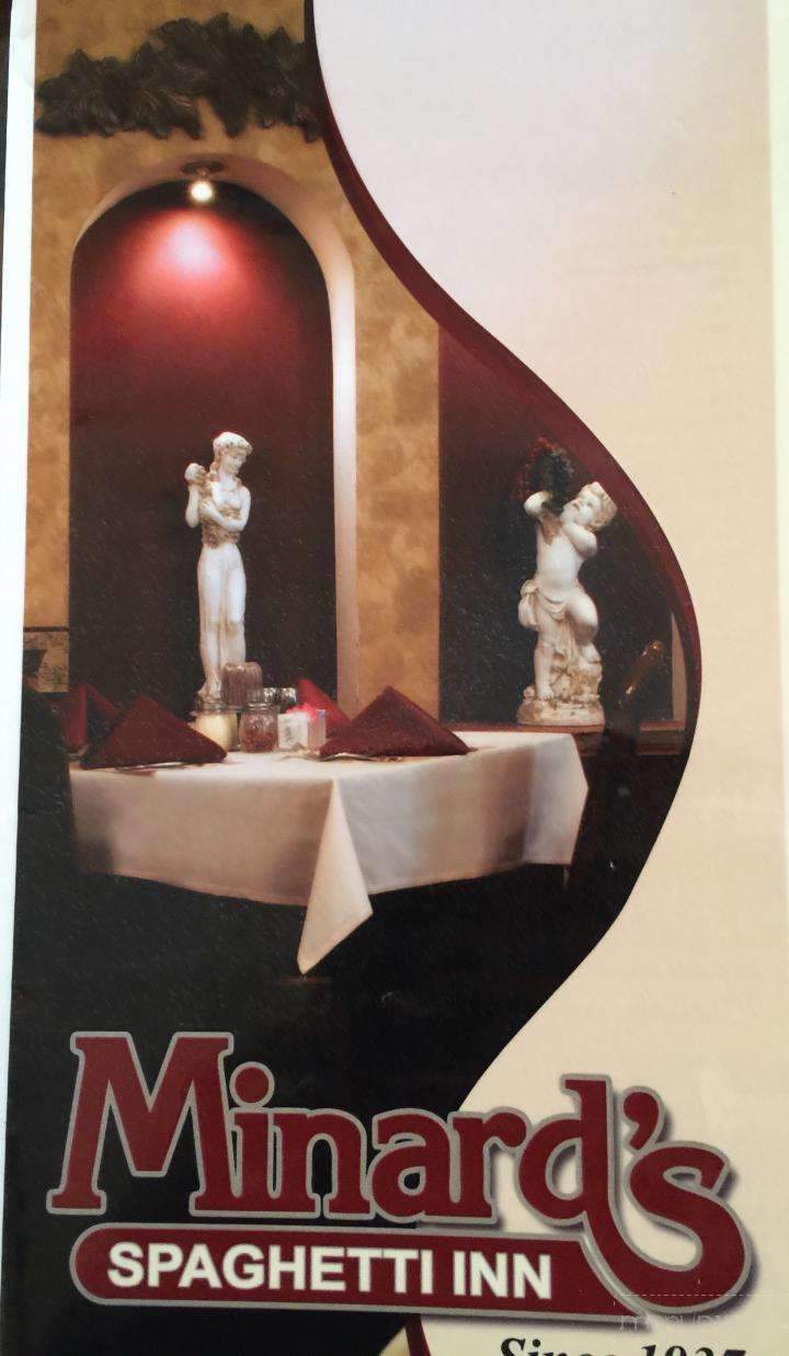 Minard's Spaghetti Inn - Clarksburg, WV menu_pic