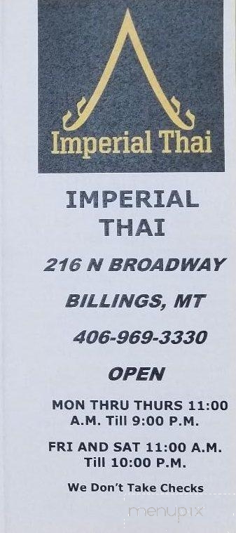 Imperial Thai Restaurant - Billings, MT