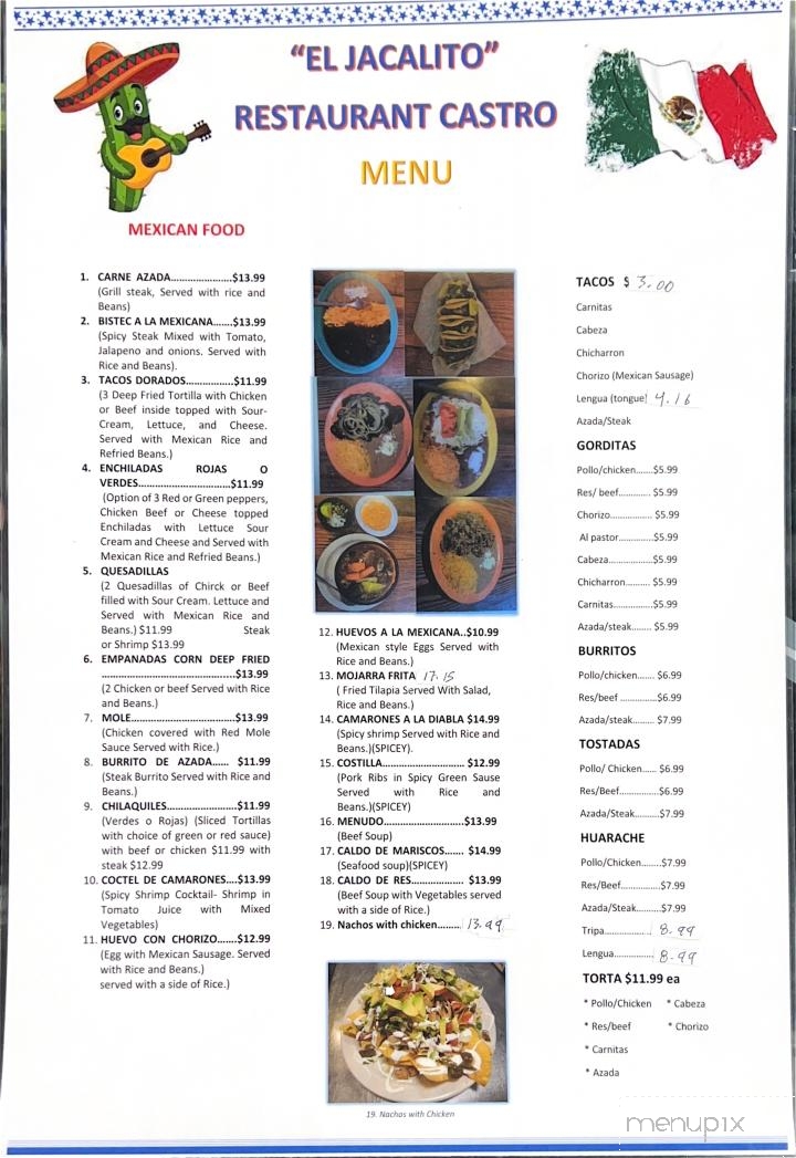 El Jacalito Taqueria - Freeport, FL menu_pic