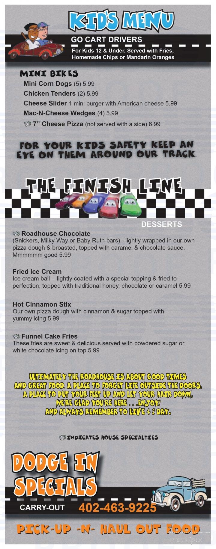 Kitty's Roadhouse - Hastings, NE menu_pic