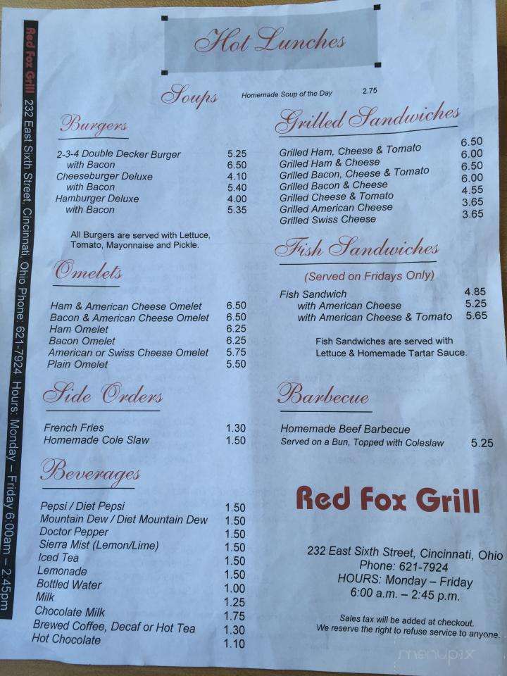 Red Fox Grill - Cincinnati, OH