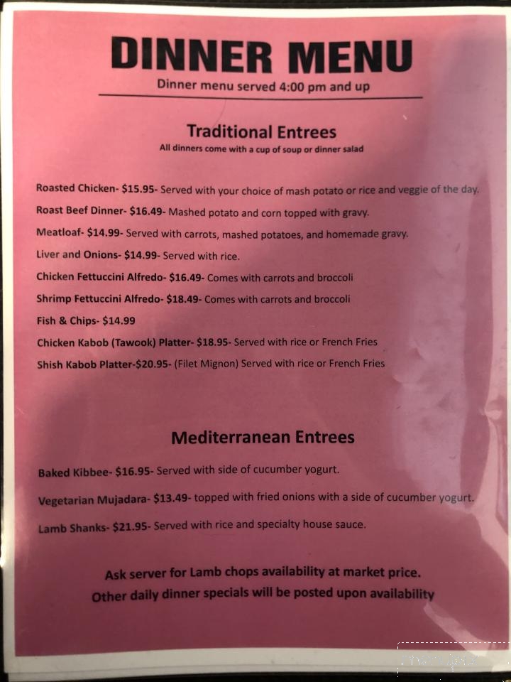 Penelope's diner - Delray Beach, FL menu_pic