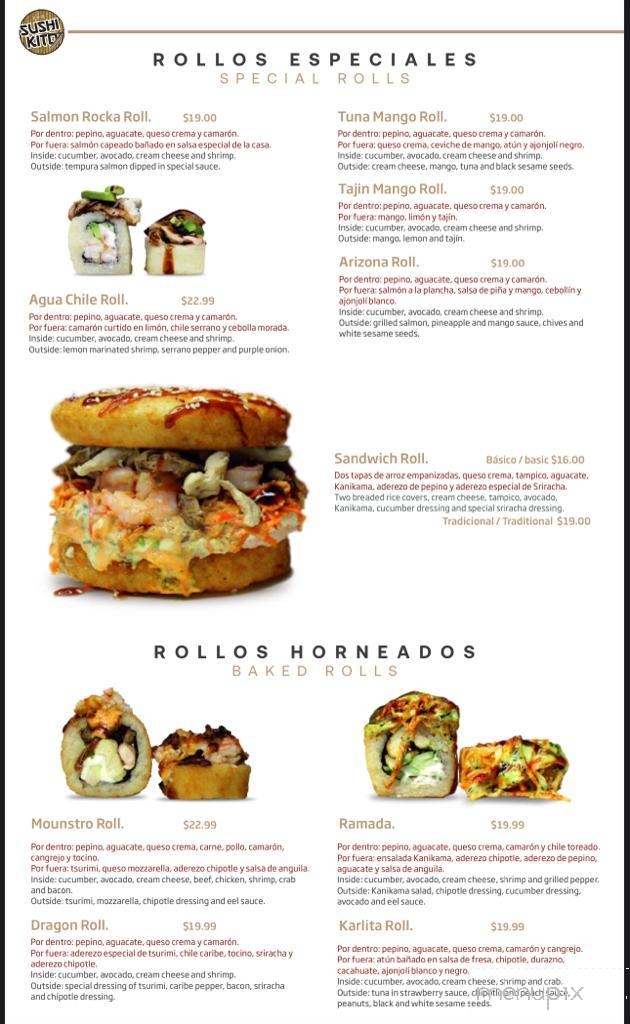 Sushi-Kito - Tucson, AZ menu_pic
