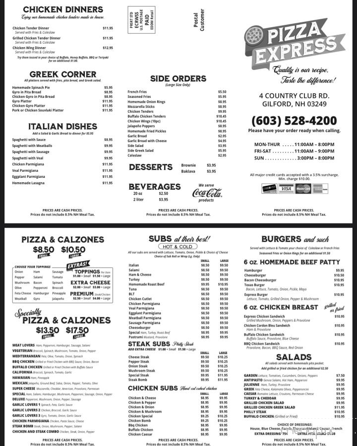 Pizza Express - Gilford, NH