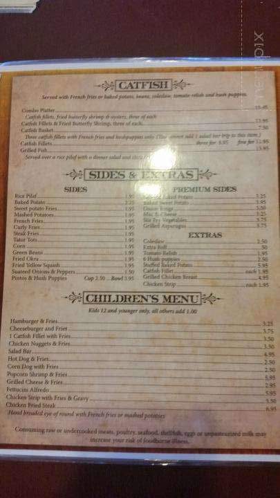 Oaks Steakhouse & Gifts - Broken Bow, OK menu_pic