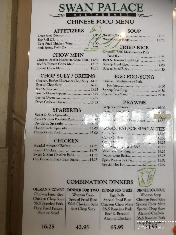 Swan Palace Restaurant - Swan Hills, AB menu_pic