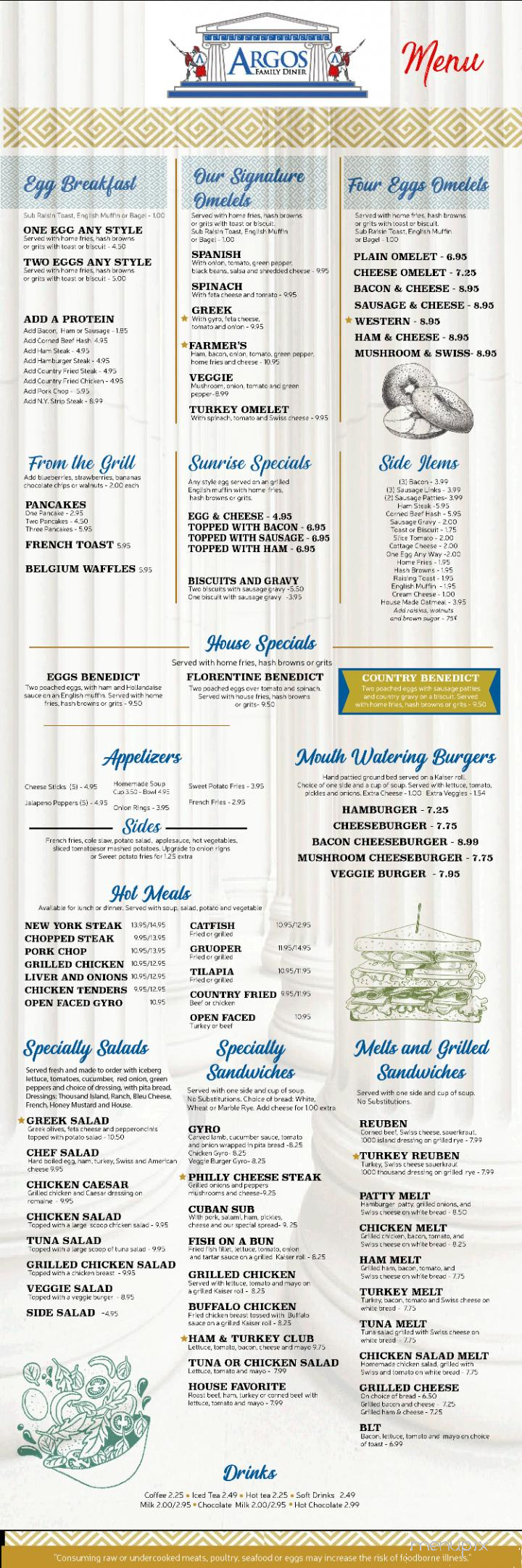Argos Family Diner - Apopka, FL menu_pic