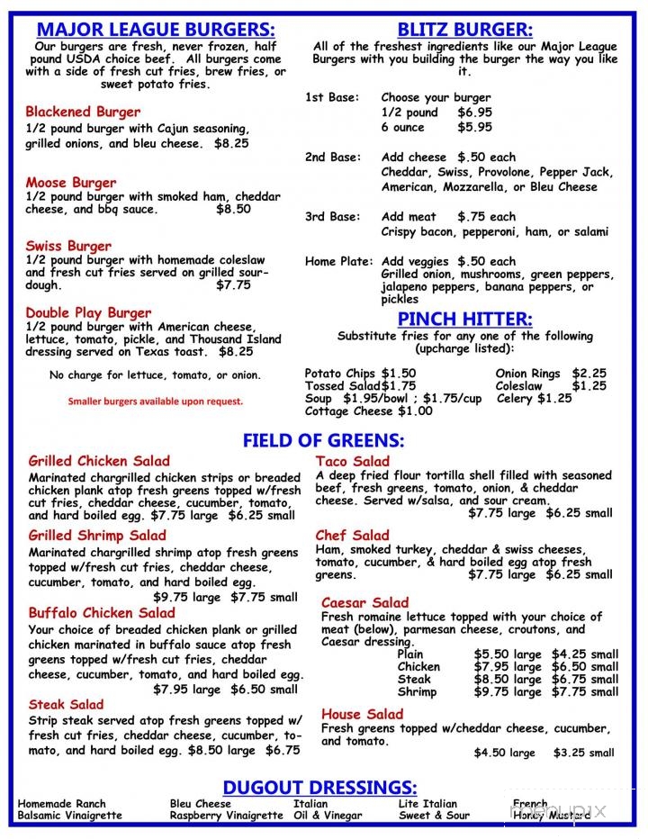 Double Play Sports Bar & Nightclub - Oil City, PA menu_pic