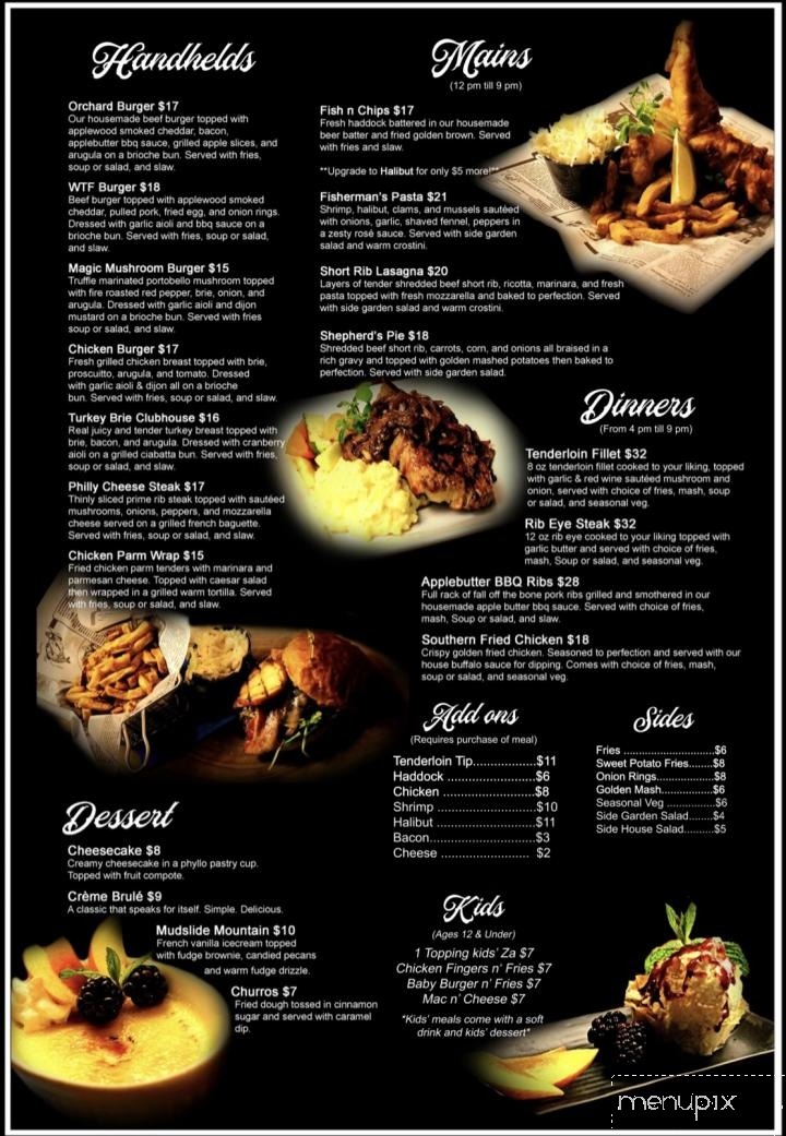 Riverside Tavern - Niagara Falls, ON menu_pic