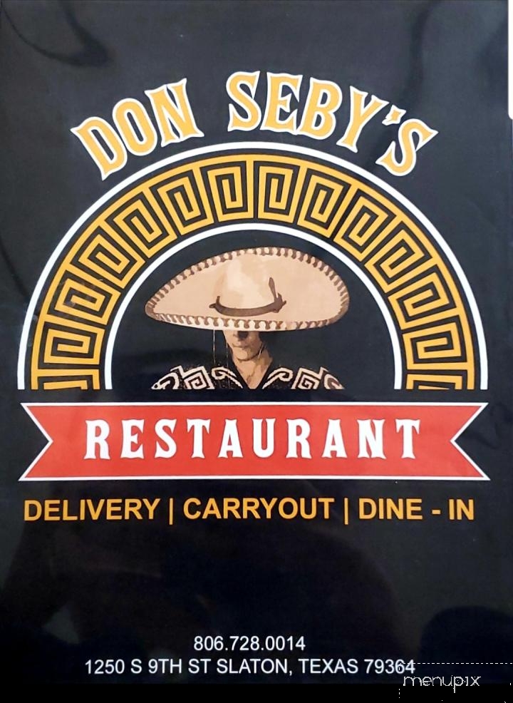 Don Seby's Restaurant - Slaton, TX menu_pic