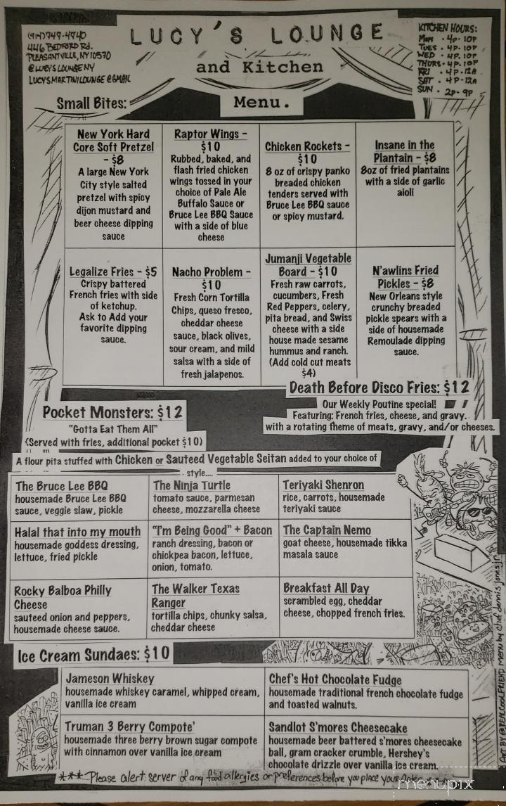 Lucy's - Pleasantville, NY menu_pic