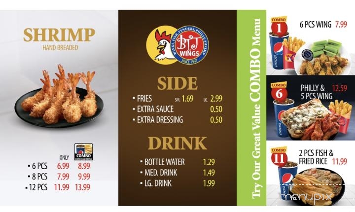 BTJ Wings - Florence, SC menu_pic