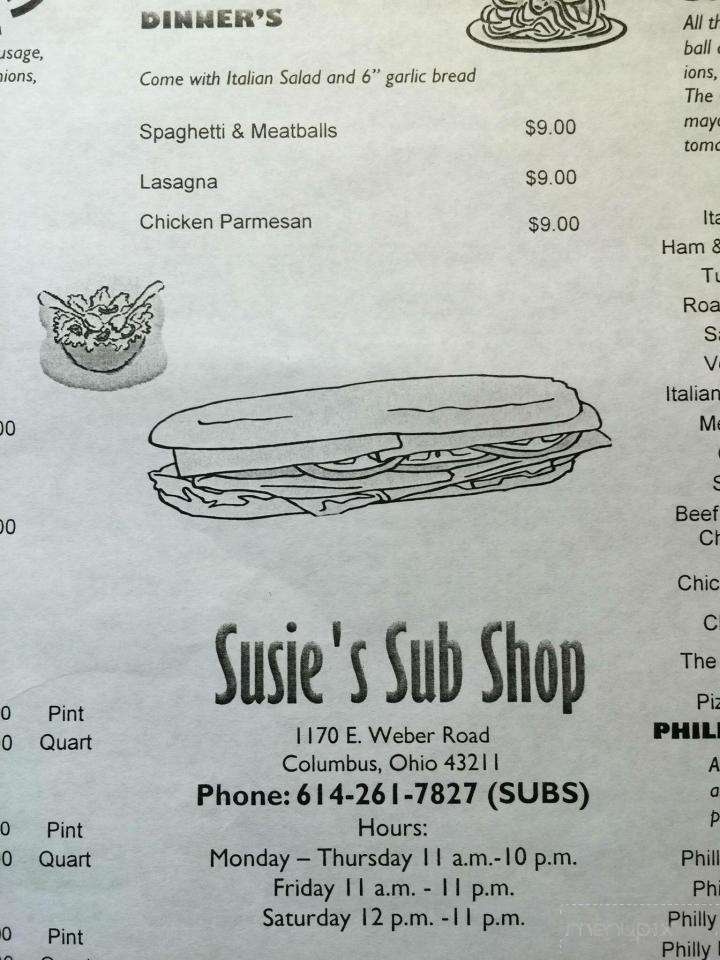 Susie's Sub Shop - Columbus, OH