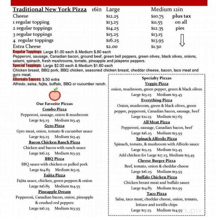 A Taste Of The Big Apple - Owatonna, MN menu_pic