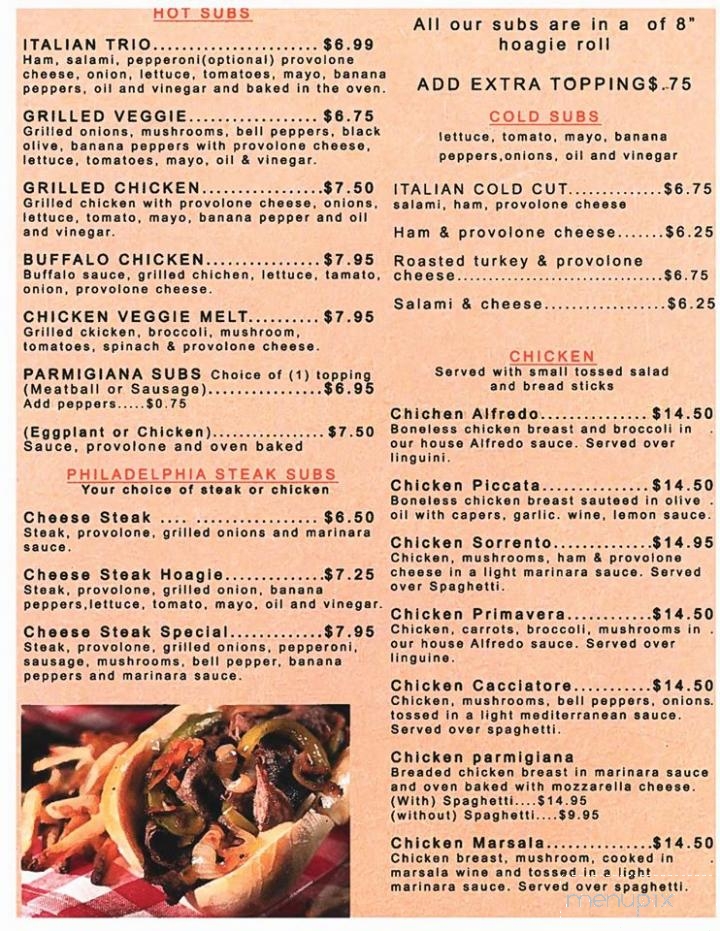 Elvino's - Greenville, SC menu_pic