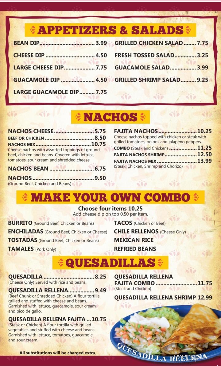 La Rosita Mexican Restaurant - Greenbrier, AR menu_pic