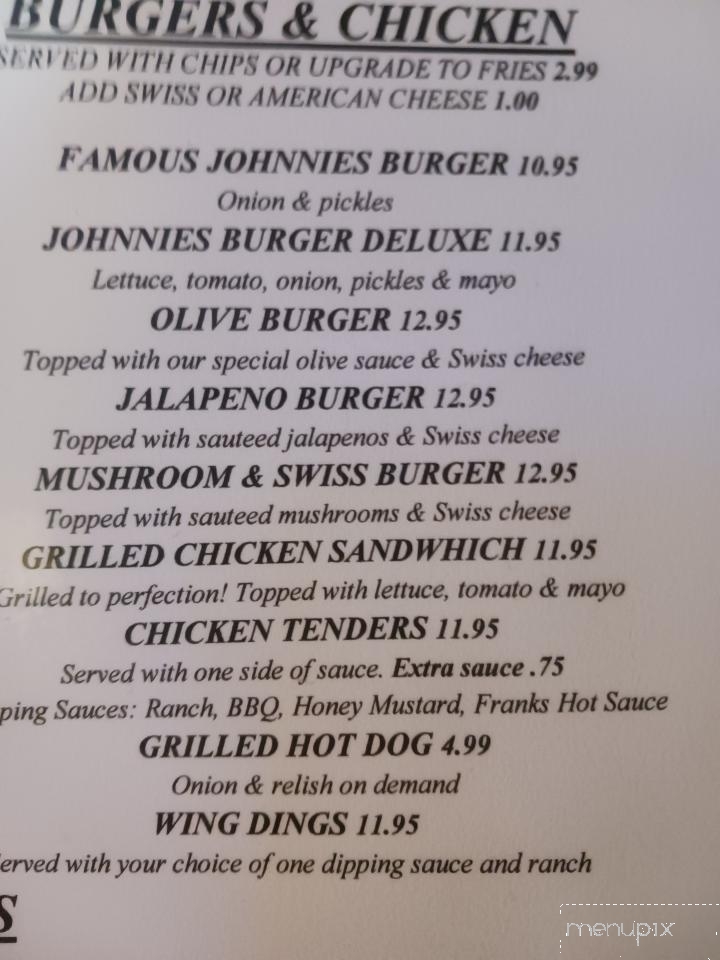 Johnnie's Bar - Cheboygan, MI menu_pic