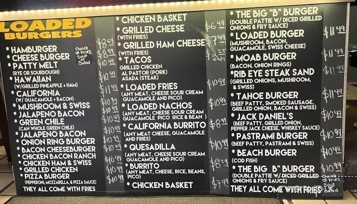 Loaded Burger - Beaver, UT menu_pic