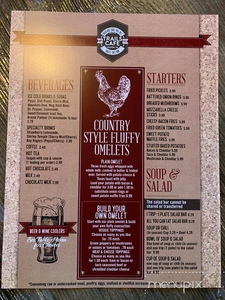 Trails Cafe - Holton, KS menu_pic