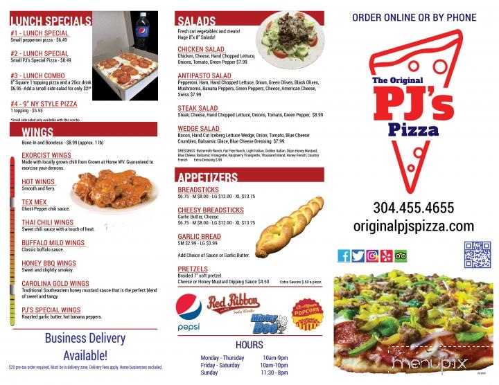The Original PJ's Pizza - New Martinsville, WV