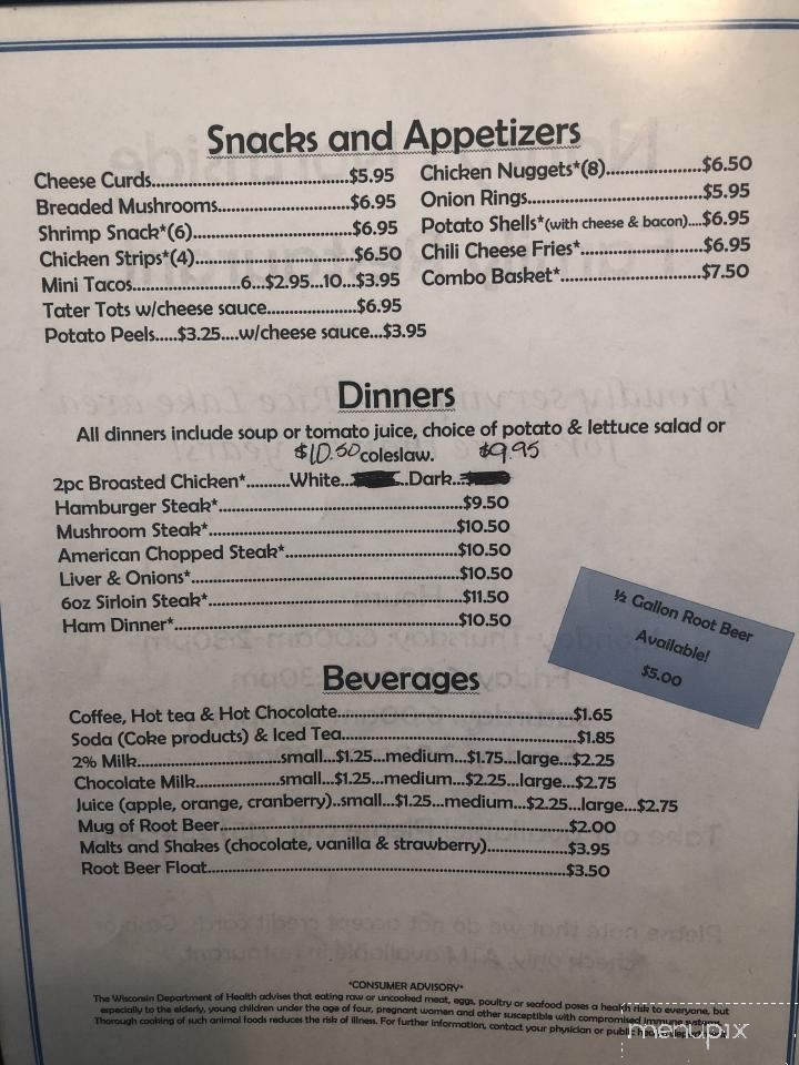Nancy's Northside Family Rest - Rice Lake, WI menu_pic