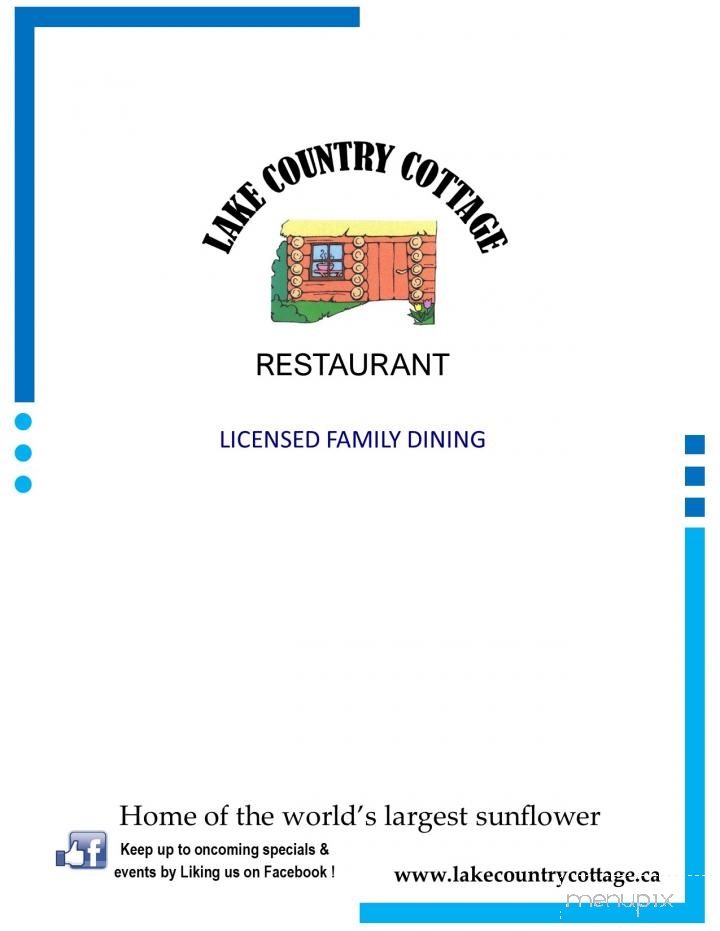 Lake Country Cottage Restaurant - Christopher Lake, SK