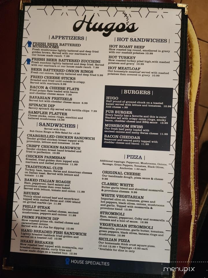 Hugo's Restaurant - Brownsville, PA menu_pic