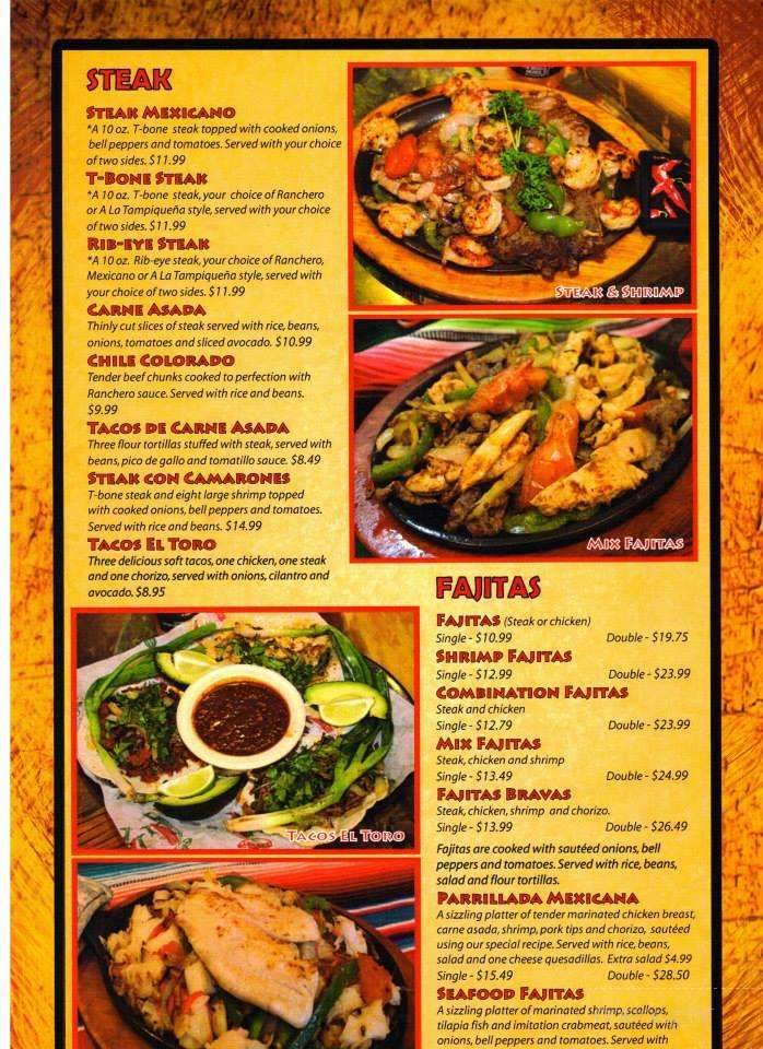 El Toro De Don Jose Mexican Restaurant - Clarksville, TN menu_pic