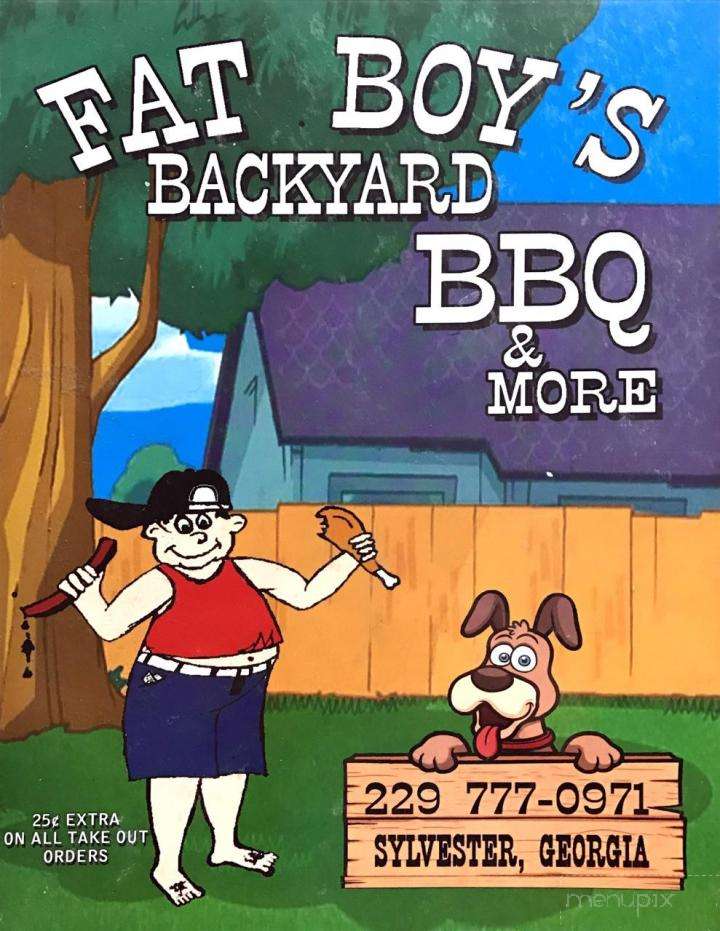Fat Boy's Backyard BBQ & More - Sylvester, GA menu_pic