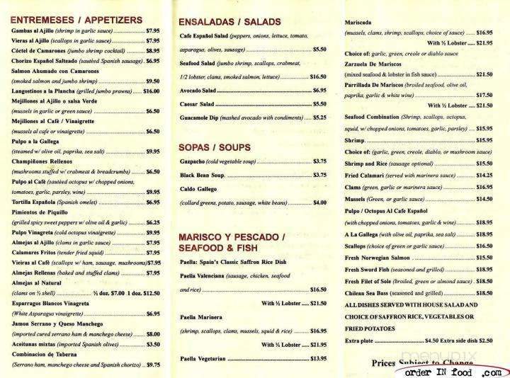 La Perla - Inglewood, CA menu_pic