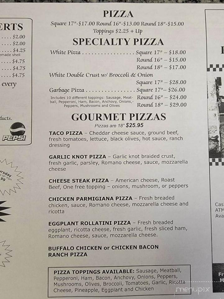 Al Dentes Pizzaria - Lake Ariel, PA menu_pic