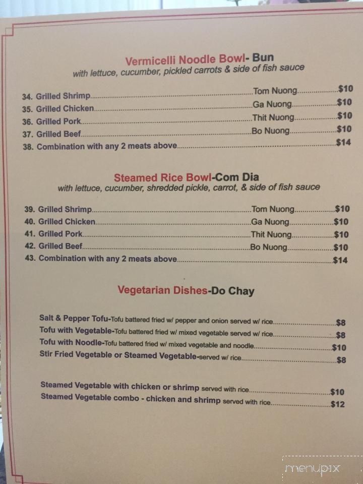Southern Pho - Bossier City, LA menu_pic