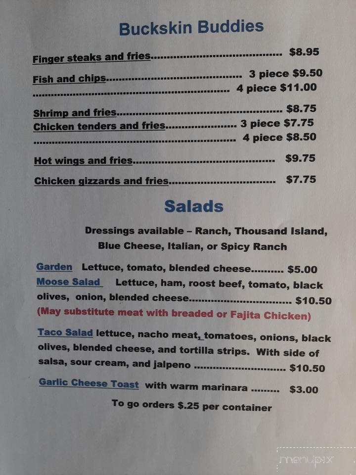Linger Longer Lounge - Spirit Lake, ID menu_pic