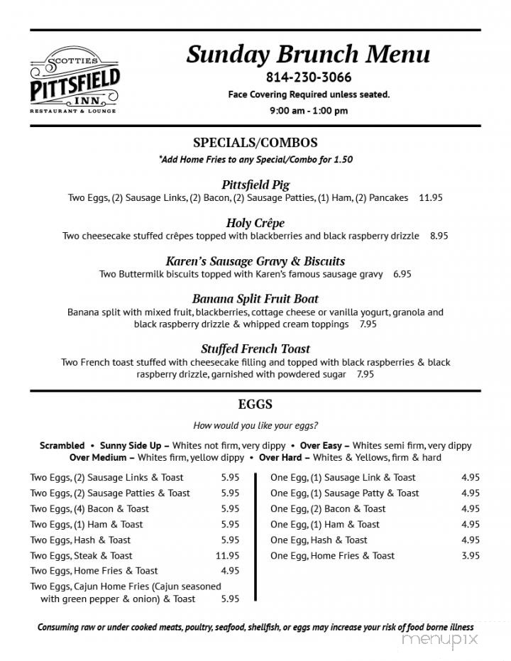 Scotties Pittsfield Inn Restaurant & Lounge - Pittsfield, PA