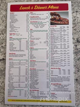 Sax Restaurant & Pizza - Plainville, CT menu_pic