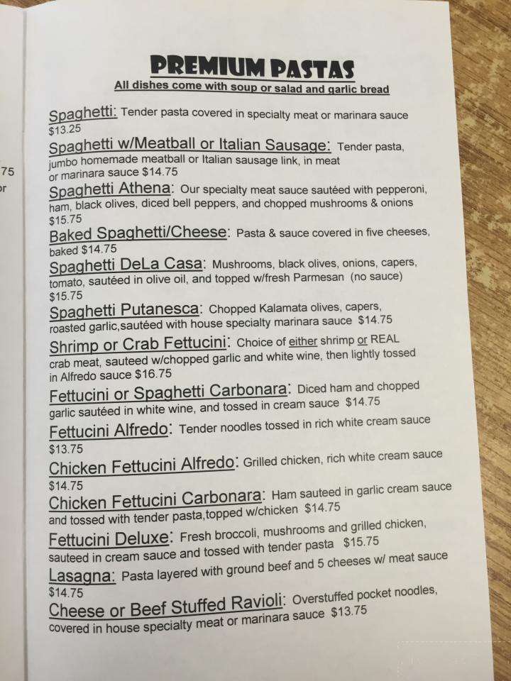Pizza Athena - Palmer, AK menu_pic