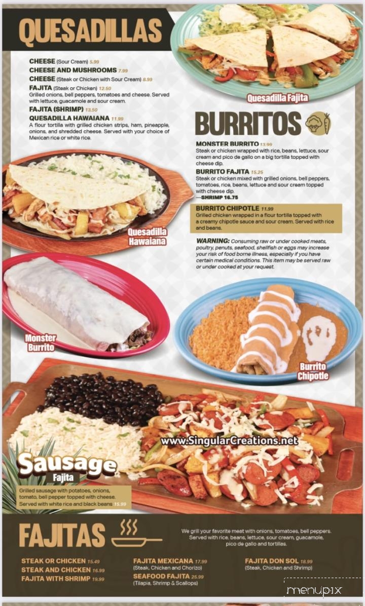 Don Sol - Carbondale, IL menu_pic