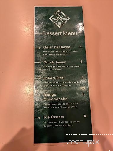 Kabab House - Kirkland, WA menu_pic