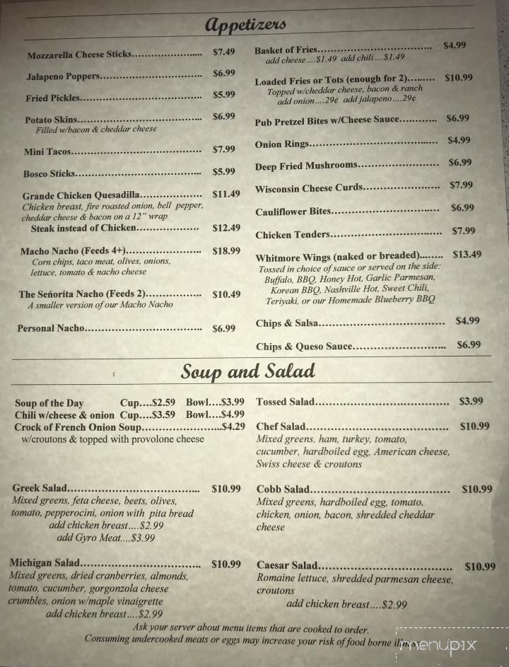 Whitmore Coney Island - Whitmore Lake, MI menu_pic