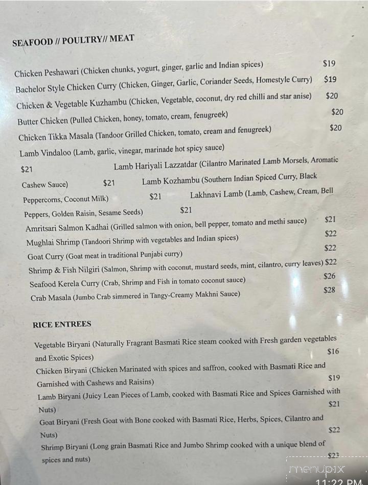 Taste of spice - Fredericksburg, VA menu_pic