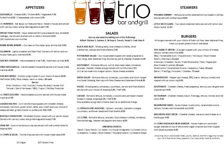 Trio Bar and Grill - Columbia, PA