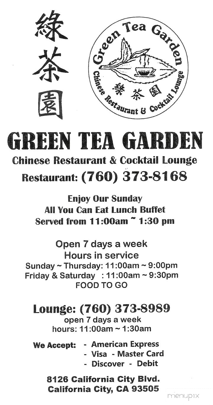 Green Tea Garden - California City, CA