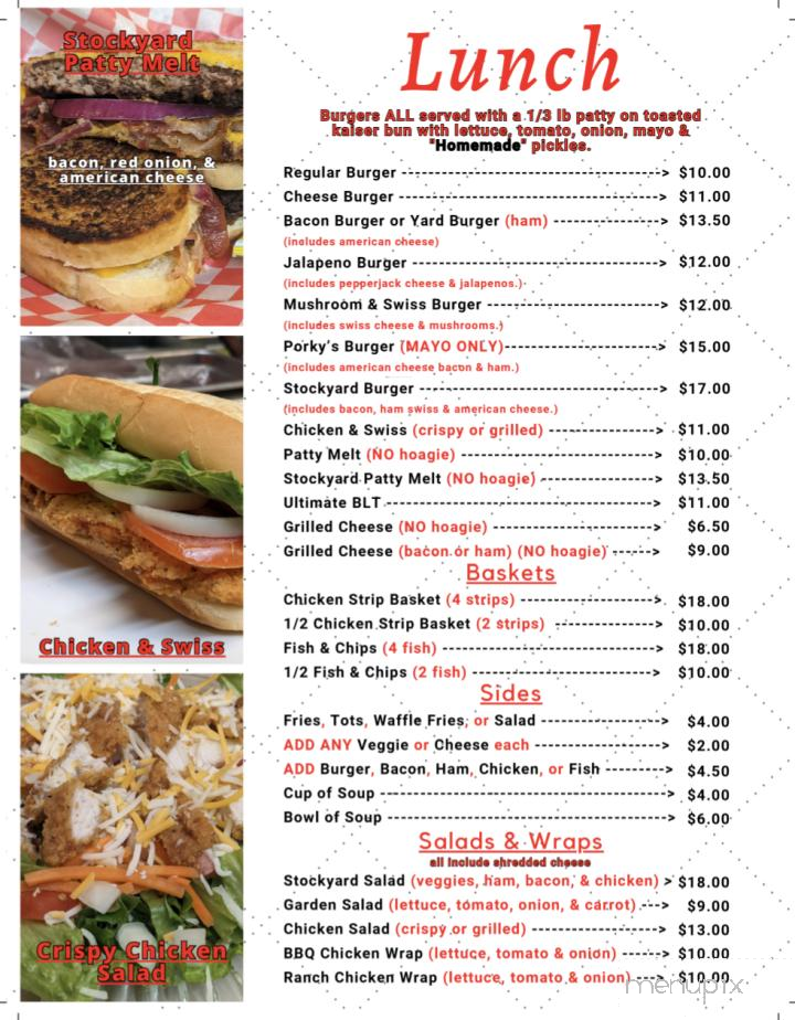 Stockyard Cafe - Okanogan, WA menu_pic