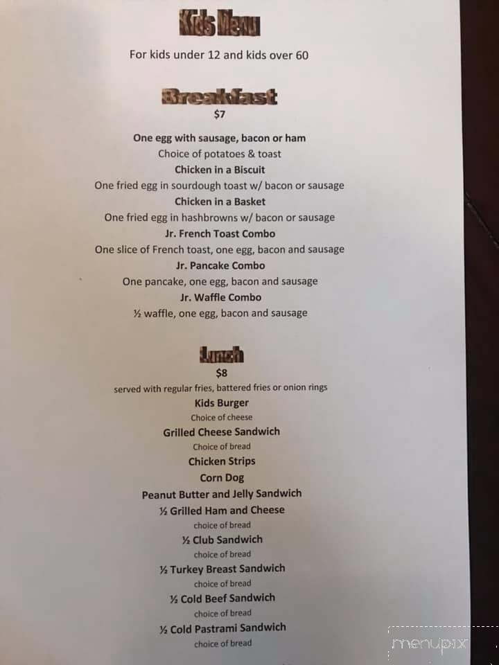 Steve's Sportsmans Cafe - Mariposa, CA menu_pic
