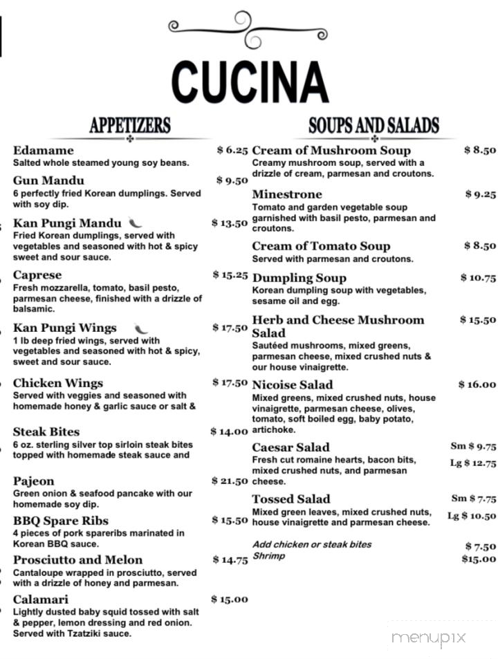 Cucina - Rocky Mountain House, AB menu_pic
