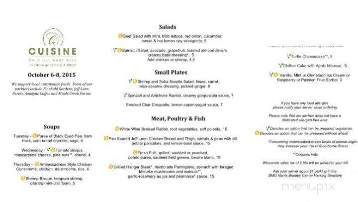 MATC Cuisine Restaurant - Milwaukee, WI