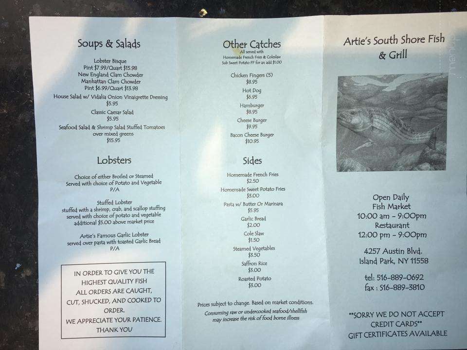 Artie's South Shore Fish Grill - Island Park, NY