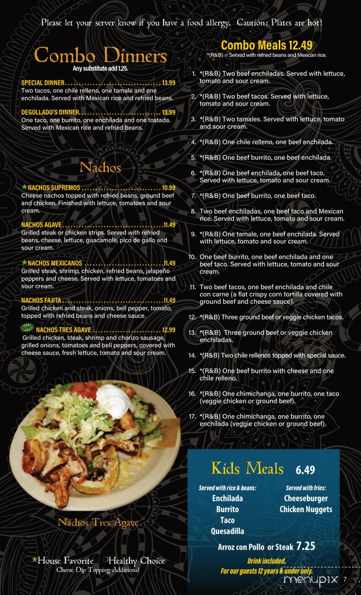 Agaves Mexican Grill - Henderson, KY menu_pic